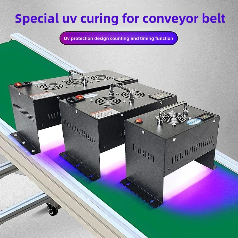 Automatic LED UV Curing Machine PLC Controlled for Film Sticking Degumming Ink Printing Resin Craft Electronic Parts Drying