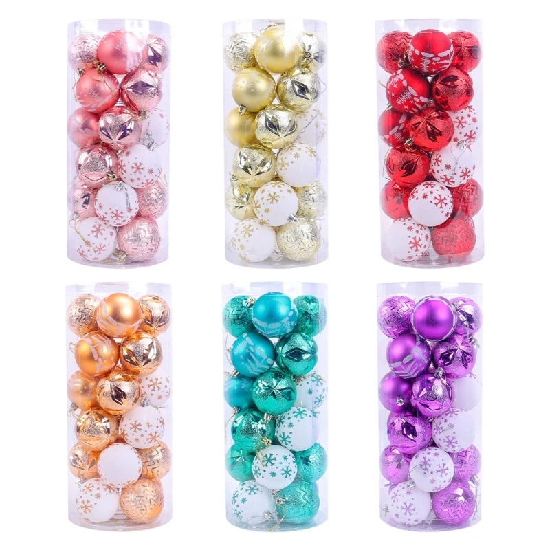 

Pack of 24 Festival Christmas Sphere Ornament for Party and Event Decoration Dropship