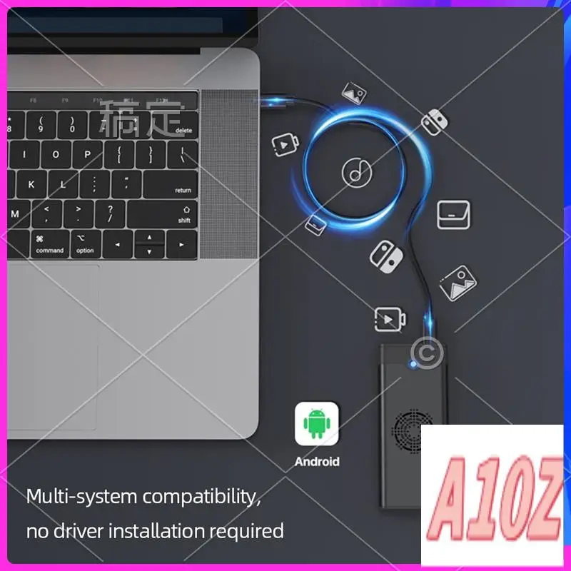 

0Z-M.2 NVME NGFF Dual Protocol External SSD Enclosure Adapter With Cooling Fan 10Gbps Type-C 3.1 SSD Box For 2230-A Easy To Use