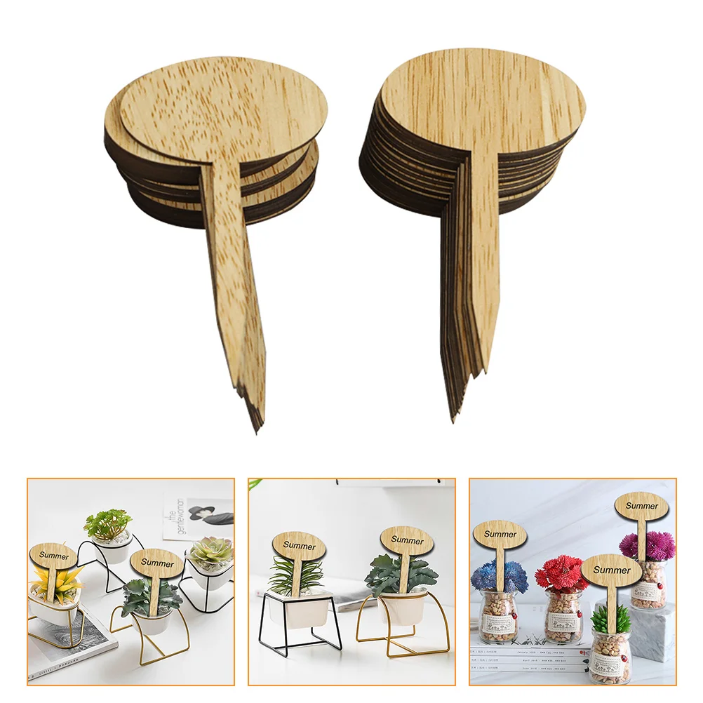 

50Pcs Oval Plant Labels Practical Flower Labels Creative Vegetable Markers Easy to Use and Carry for Garden Decorations