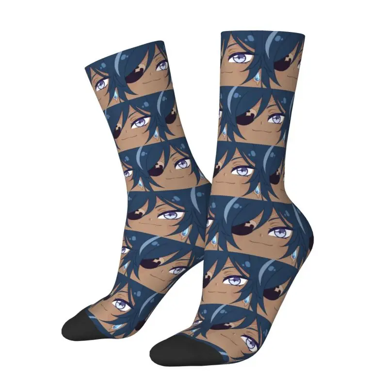 Kawaii Kaeya Alberich Genshin Impact Dress Socks Men Women Warm Fashion Anime Game Crew Socks