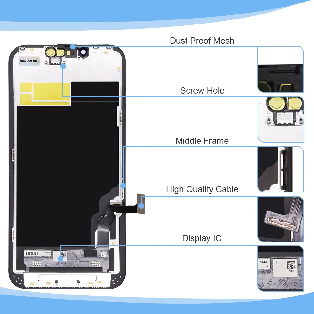Display Digitizer Assembly OLED For iPhone X XS Max LCD Incell Screen For iPhone XR 11 12 13 Pro 13 Mini 14 Plus 15 ProMax LCD