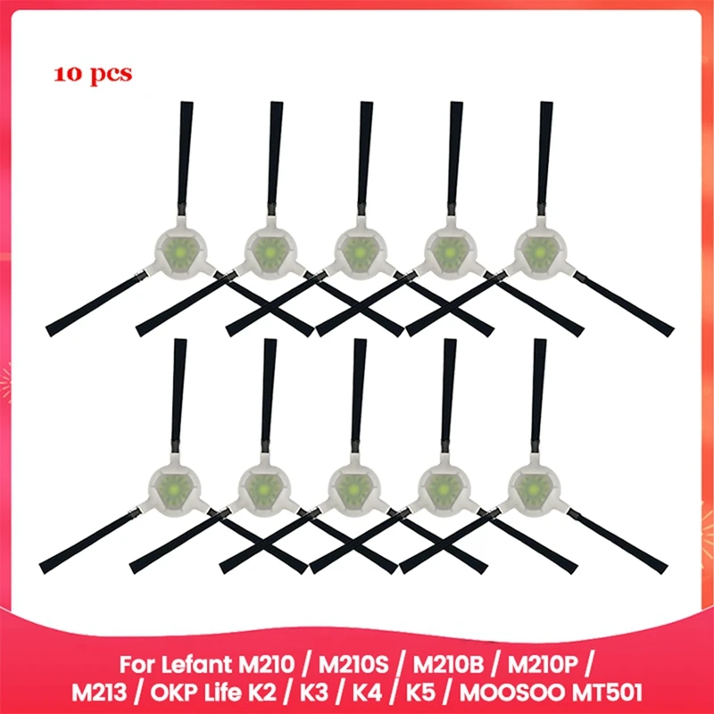 Side Brushes For Lefant M210 / M210S / M210B / M210P / M213 / OKP Life K2 / K3 / K4 / K5 / MOOSOO MT501 Vacuum Parts