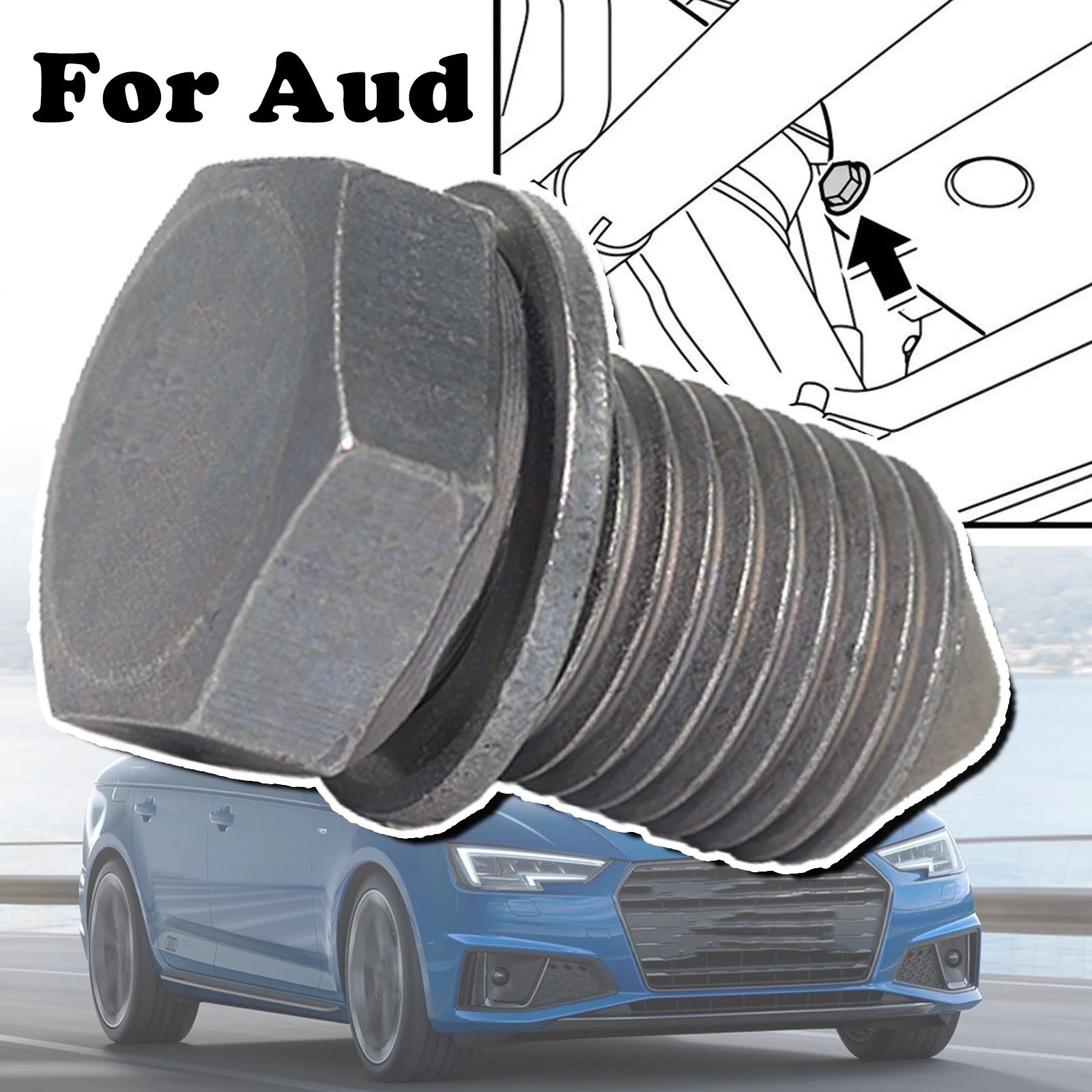 

For Audi A3 8L 8P 8V A4 B5 B6 B7 B8 B9 A6 C5 C6 C7 M14x1.5x22 Engine Oil Sump Pan Plug Drain Seal Washer Screw Thread N90813201