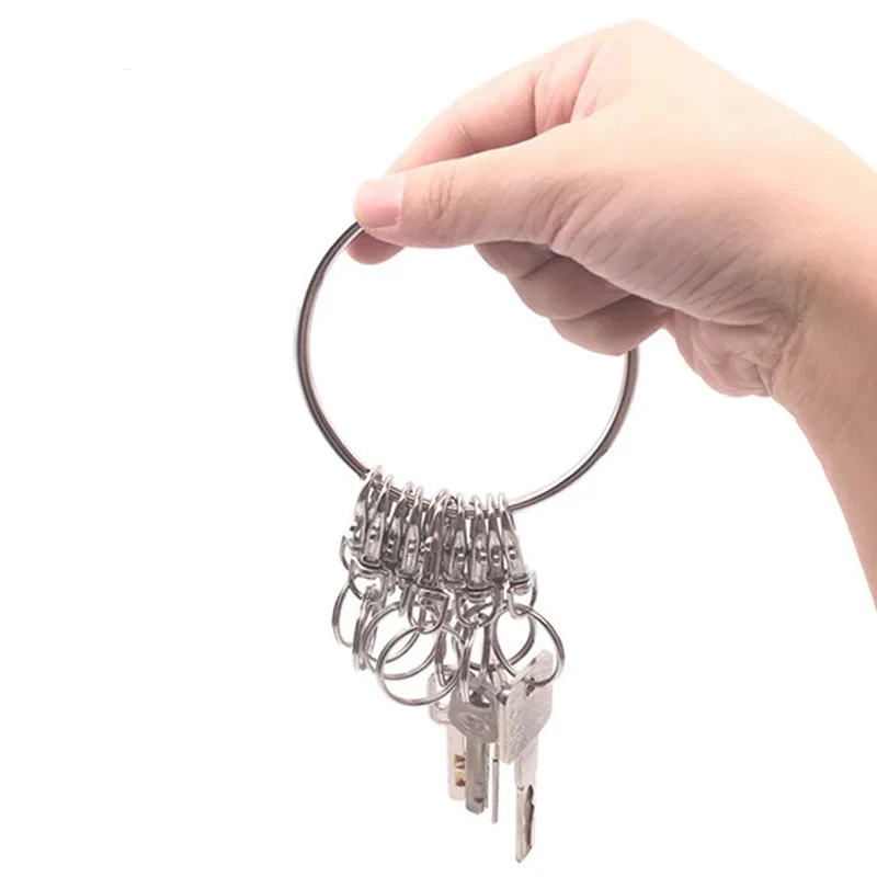 Key Chain Hanging Ring Creative Key Chain Multiple Thickened Key Rings Warehouse Dormitory Landlord Management Key Hang Buckle