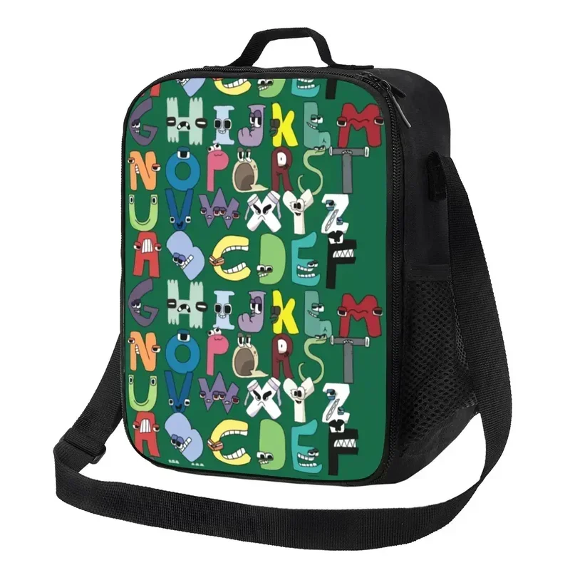 

Alphabet Lore Lunch Bag Cute Cartoon Kawaii Lunch Box For Men Picnic Convenient Cooler Bag Graphic Design Thermal Lunch Bags