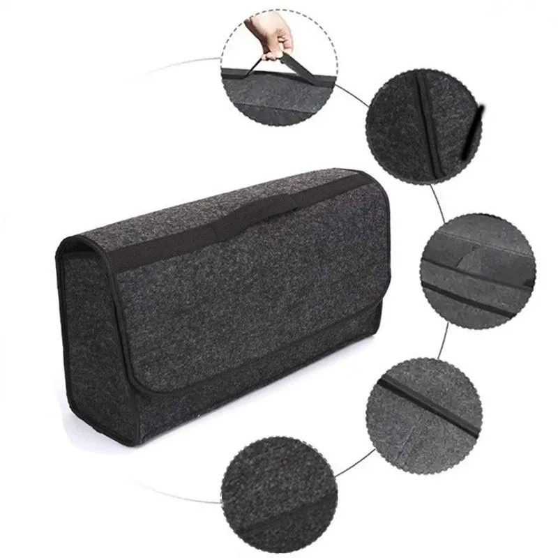 Car Trunk Organizer Net Pocket Handbag Holder Soft Woolen Tools Tidying Package Blanket Space Saving Convenient  Fast Durable