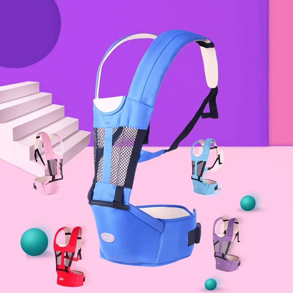 

Newborn Front Holding Baby Carrier Soft Material Sling Design Baby Waist Stool 360 Ergonomic Carrier Waist Stool Strap