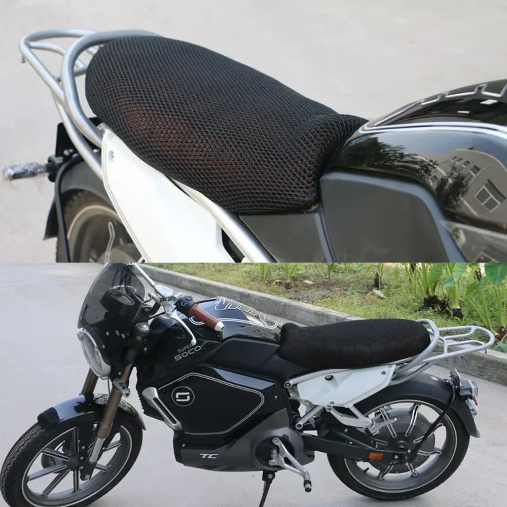 For SOCO TC Max TS TSx TSh 3D insulated seat cover Sunscreen Mesh Seat Cover Insulation Cushion Cover 5mm double-layer thickened