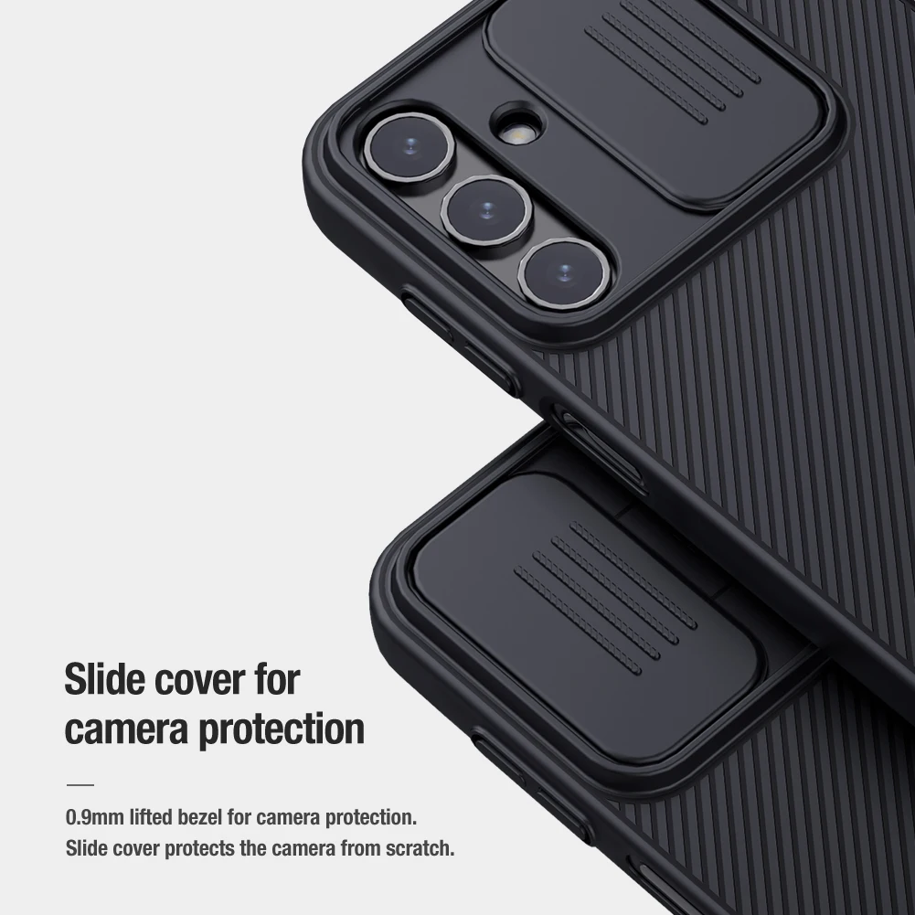 Nillkin For Samsung Galaxy A15 5G Fashion Slide Cover Protection Camera Protect Privacy 3D Texture Back Shell