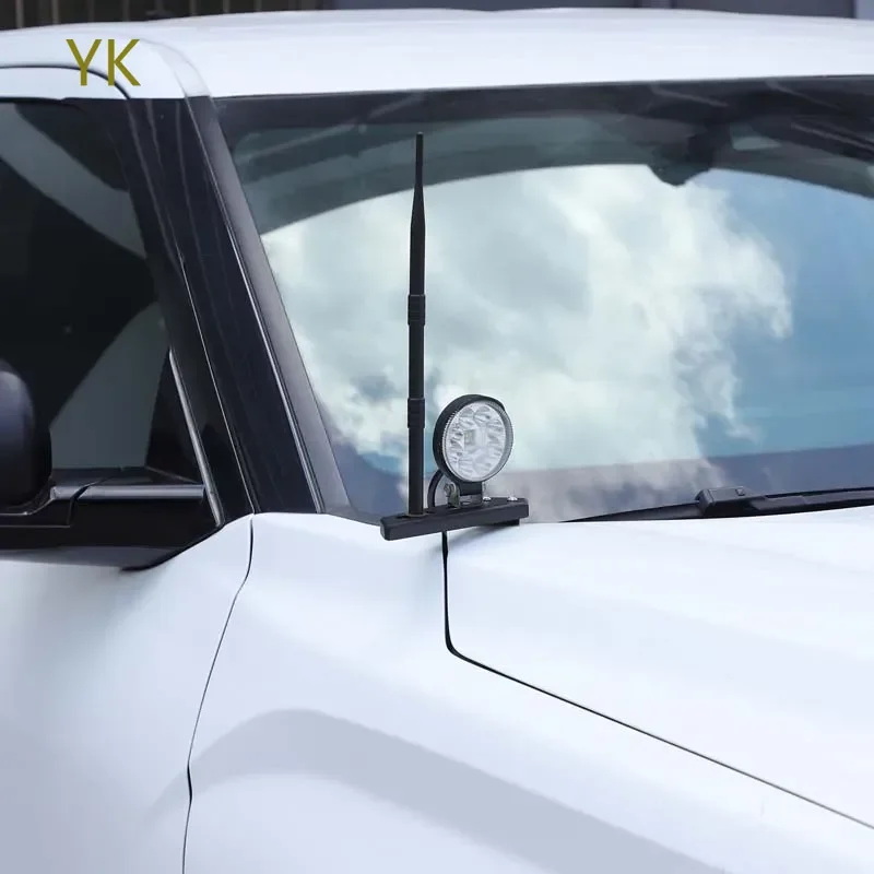 

For Toyota Tundra 2022-2025 Carbon Steel Black Car Hood Headlight Bracket Pillar Hood Mount Holder Trim Car Accessories