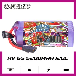 Oryginalny akumulator Lipo GNB HV 6S 22.8V 5200mAh 120C/240C do helikoptera RC Quadcopter FPV Racing Drone RC Części Akumulator 22.8V