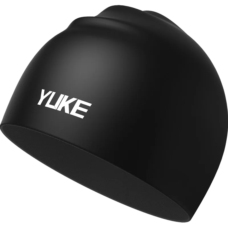 Yuke Swimming Cap Adult Children Waterproof Silicone Cap Comfortable Long Hair Ear Protection Swimming Cap Hot Spring Cap