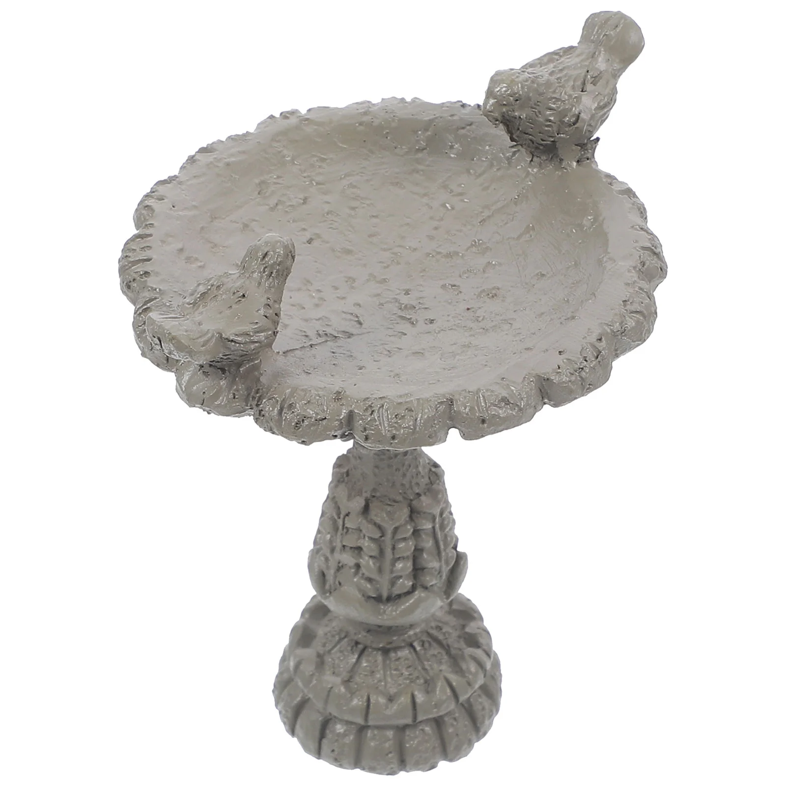 

Pool Micro Landscape Decor Mini Fountain Ornament Dollhouse Grey Stone Bird Bath Garden Tiny Scene Sand Table Basin