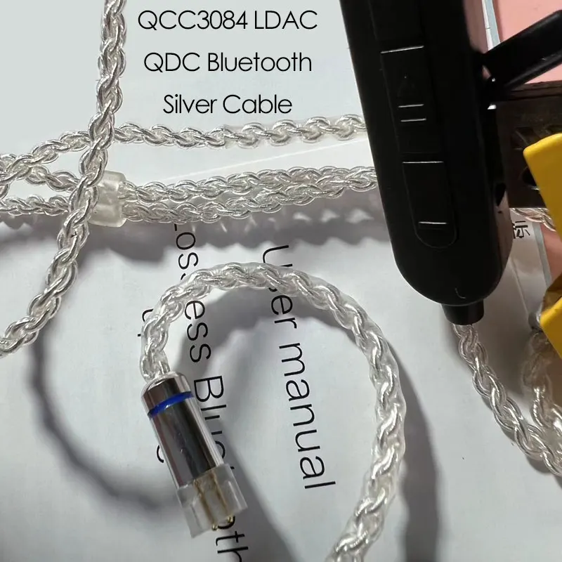 

Беспроводной кабель Bluetooth5.4 QCC3084 LDAC/aptX Адаптивные/aptX-HD HIFI наушники съемные серебристые QDC MMCX 2-контактный IE80S IE100PRO A2DC