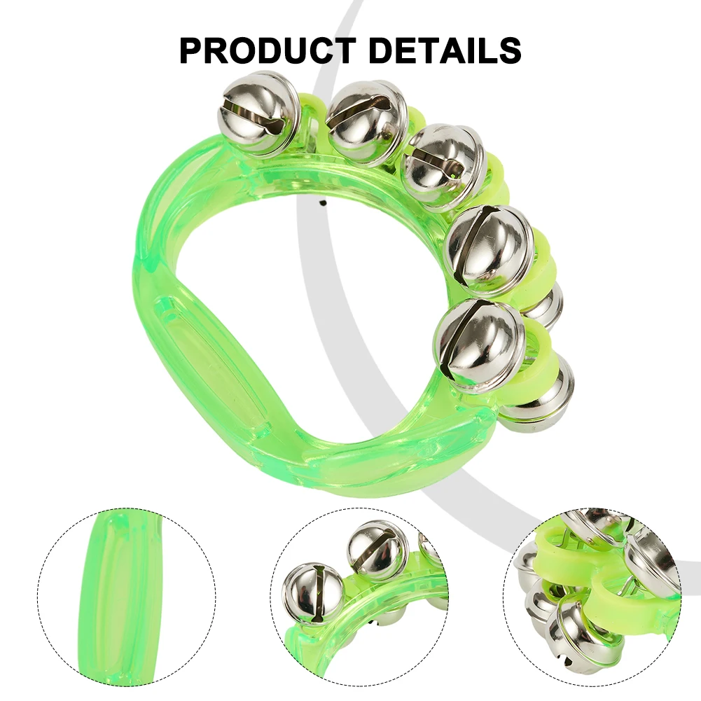 أجراس شفافة قرع اليد ، جلجل حشرجة مزلقة ، Handbell ، آلة موسيقية ، ألعاب تعليمية ، Orff Handbell ، 10 #5