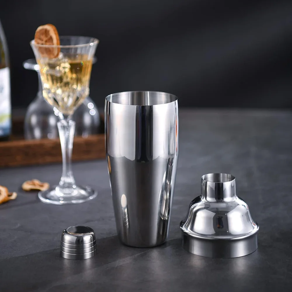 1Pcs Stainless Steel Cocktail Shaker Bartending Tools Bartender Kit Boston Martini Sharker Drink Mixer