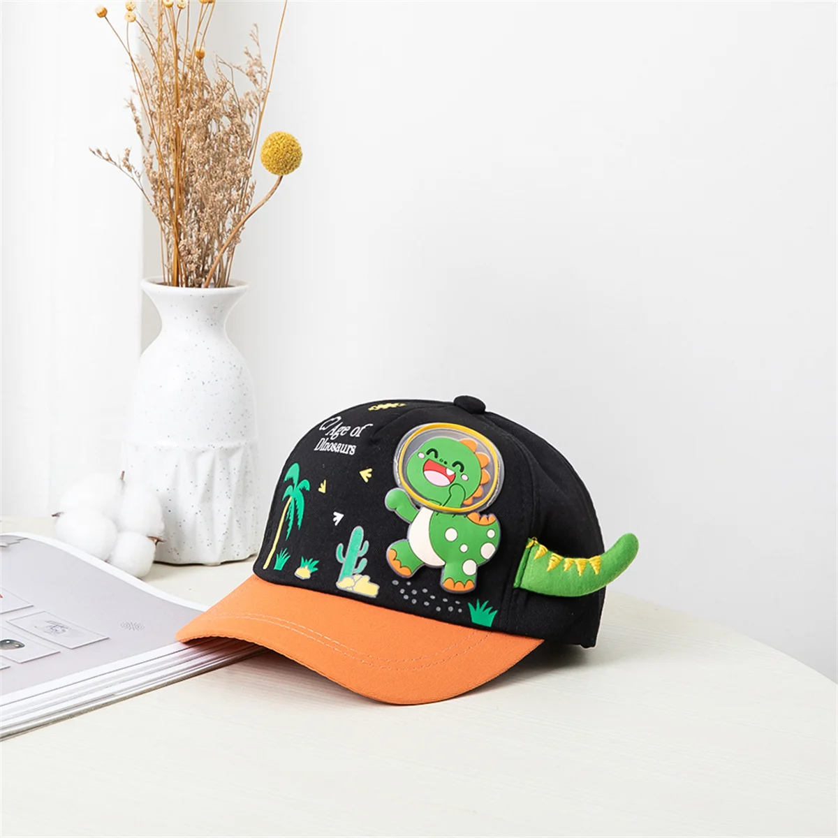 Kids baseball cap Boys Girls Sun cap Classic graffiti splicing color three-dimensional fun pattern kids baseball cap fashion hat