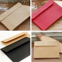 Satz von 10 Retro Kraft papier Umschlag a6 Papiere Postkarte Einladung Brief Bargeld Veranstalter Tasche Vintage farbigen Umschlag