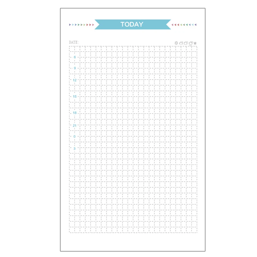 

40 Sheets 6 Holes Paper Refills Grid Papers Note Pads Binder The Notebook Filling