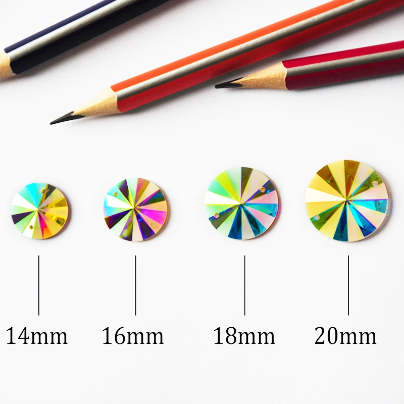 Chamfer K9 Glass Sew On Rhinestones Rivoli Matte FlatBack Crystal Sewing Strass Stone For DIY Needlework Garment Jewel