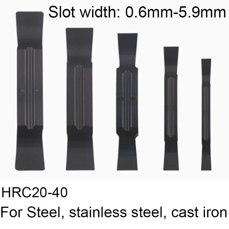 

HRC40 Non-standard decimal point slot insert MGGN0.6/0.8/1.0 Fine grinding grooving insert for steel,stainless steel,cast iron