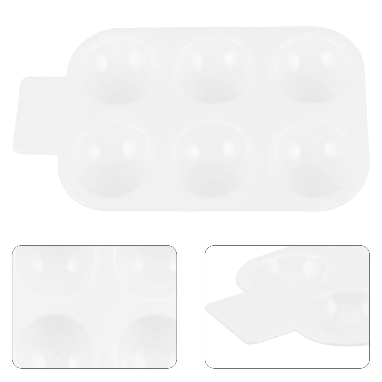 

15Pcs Artist Rectangular White Plastic Paint Pallets 6 Wells Paint Mixing Tray Portable Easy Clean Watercolor Gouache Oil