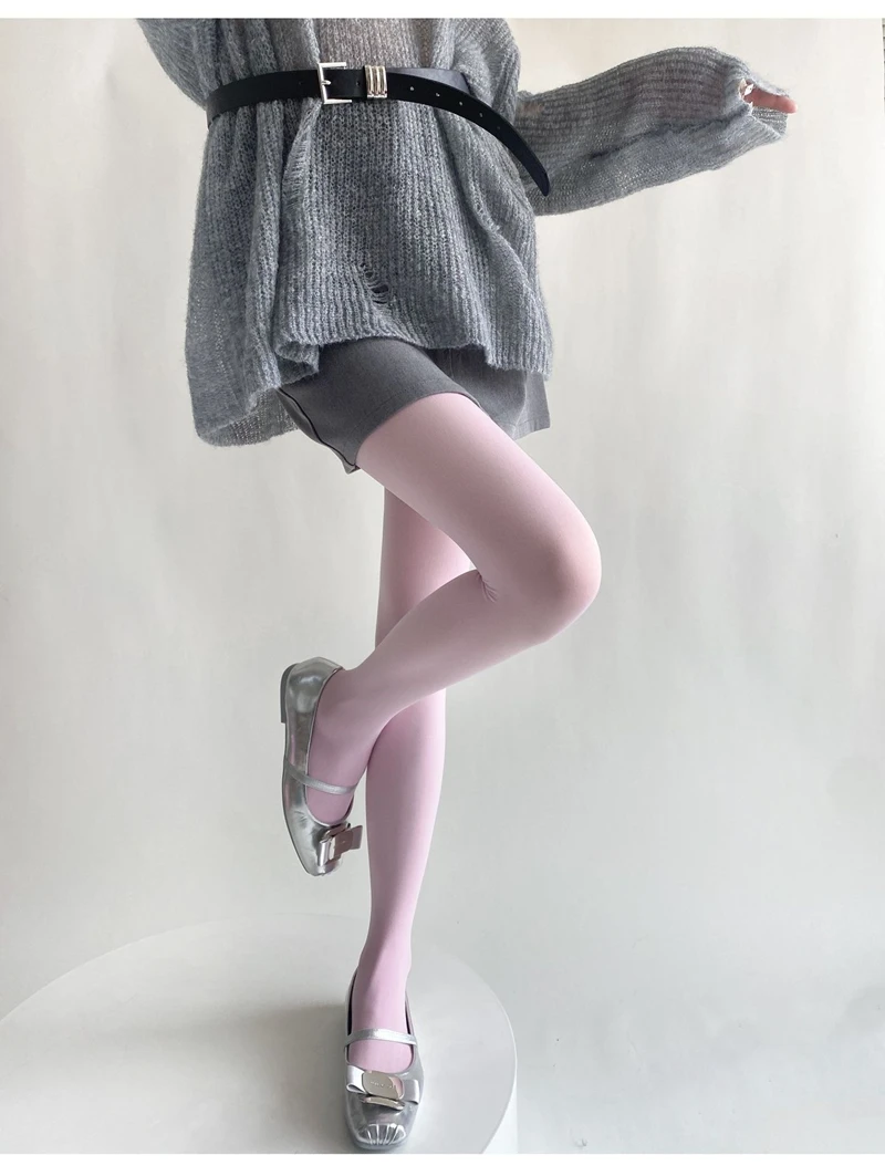 Frühling Herbst Damen Einfarbige Strumpfhose Feminine Samt-Slim-Fit Weiche Strumpfhose Mädchen Leggings Superelastische Strümpfe Sexy Mujer Unterwäsche – Detail 14