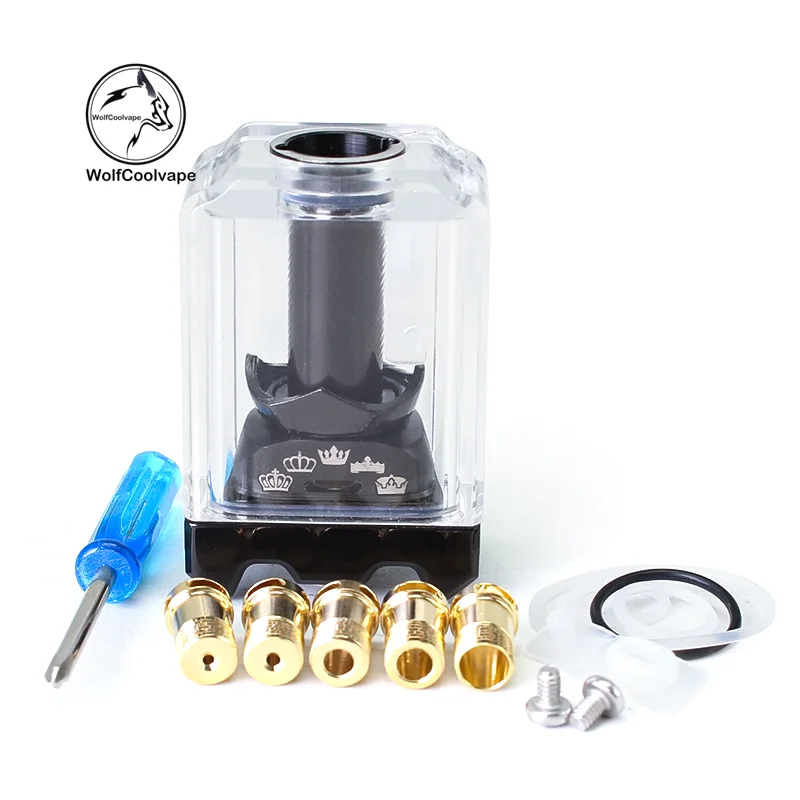 

wolfcoolvape Monarchy iMobb Style RBA Bridge with Boro Tank for Billet / BB / Boro Mod 4 PCS Air Pin 1.0, 2.0, 3.0, 4.0mm