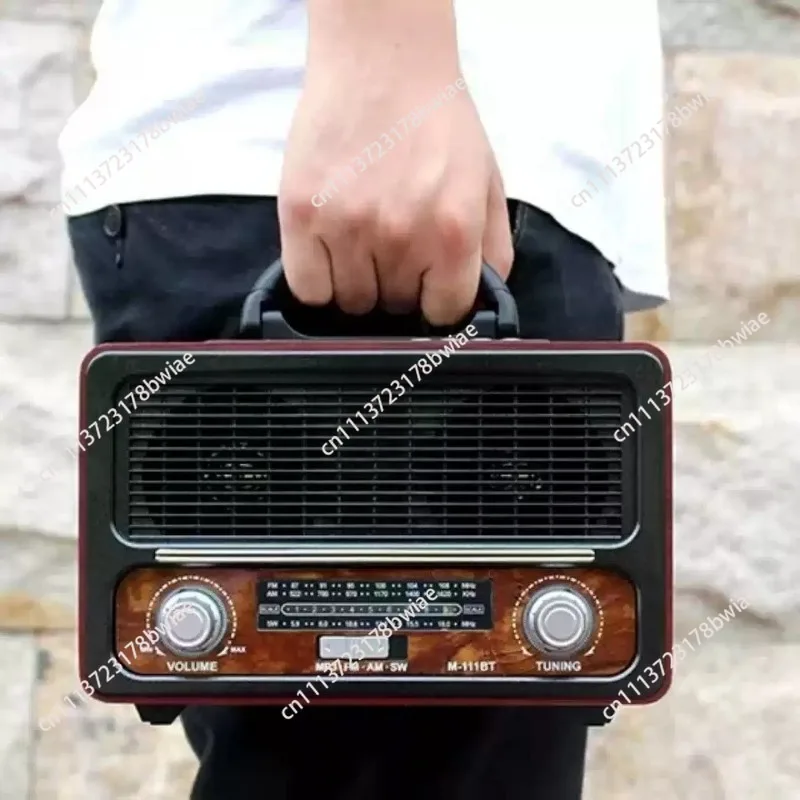 Multifunction Radio Bluetooth USB SD Card Player Three Band Remote Control Audio System HiFi Music Player