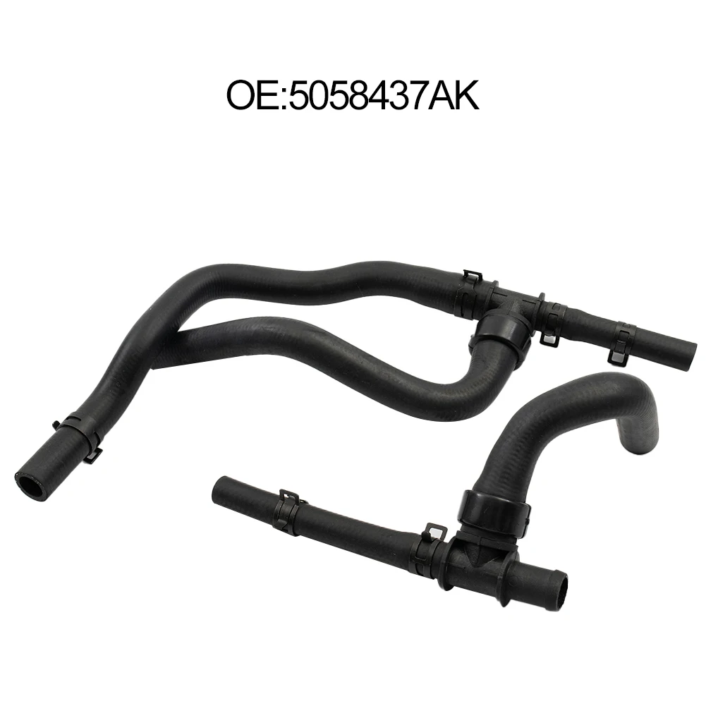 1pc For Dodge Journey 2.4 VVT 2009-19 Heater Hose Set W/ TEE Supply-Return 5058437AK Rubber Metal Construction Engine Parts