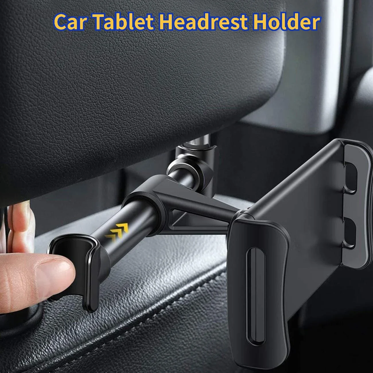 Soporte para Tablet en Reposacabezas de Auto, Soporte para Tablet en el Asiento Trasero para Niños, Esenciales para Viajes por Carretera, Compatible con iPad Pro, Air, Mini, Galaxy Tab