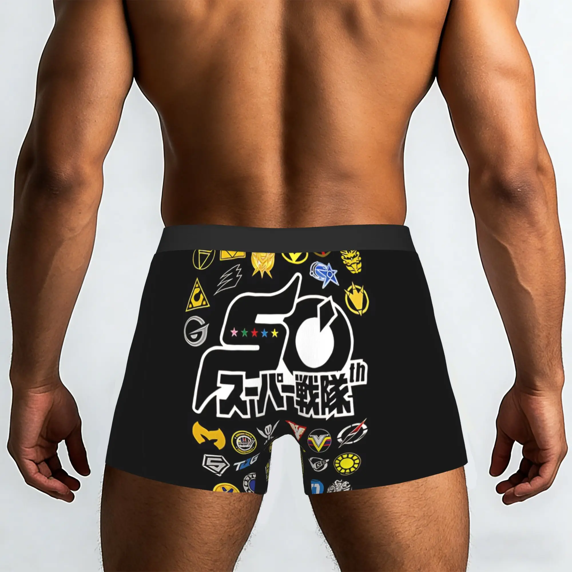 50th Anniversary   Bandai Super Sentai Series Underpants Homme Panties Male Underwear Ventilate Shorts Boxer Briefs
