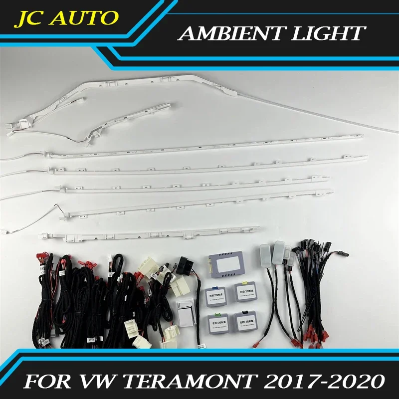 Fit for VW Teramont 2017-2020 Screen Control Mold Style Highlight 20 Lights Dynamic Streamer Magic Illusion Car Ambient Light