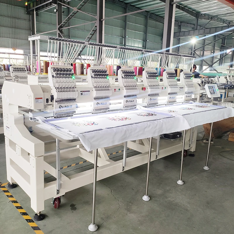 Tajima Machine Head Monogram 6 8 Heads Computerized Embroidery Dahao A18 All Servo Computer 12 15 Colors Embroidery Machines