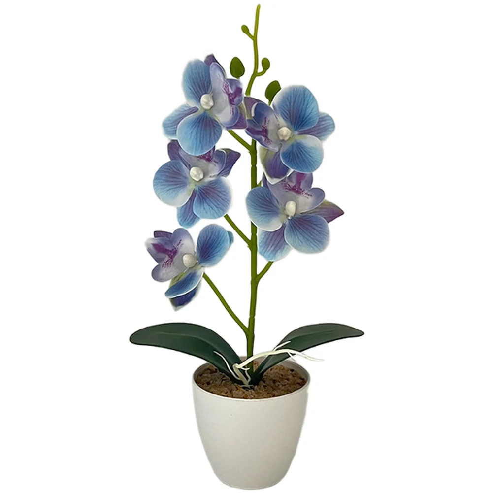 Artificial for orchid Potted Arrangement with Realistic Texture for Living Space Refreshment and Seasonal Styling Options