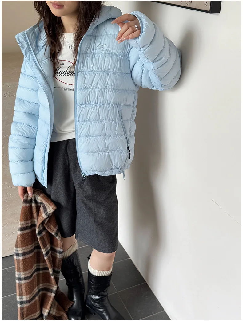 Solid Lightweight Hooded Padded Jacket Women Autumn Winter Casual Outdoor Soft Puffer Jacket Woman All Match Korean Warm Parkas