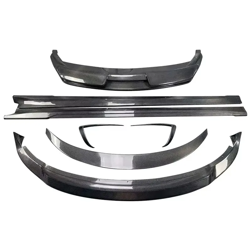 ART True Carbon Fiber Body Kit Front Lip Rear Lip Side Skirt Spoiler Tail Wing Blade Suitable for Tesla Model 3