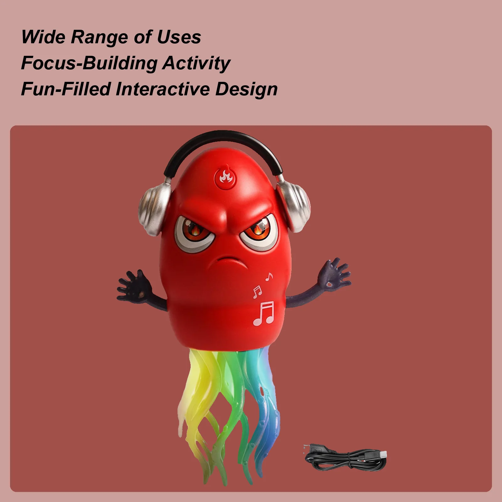 

Dancing Octopus Baby Toy Smart Squid With Obstacle Avoidance Rechargeable Crawling Octopus Toy With Light & Music For Kids