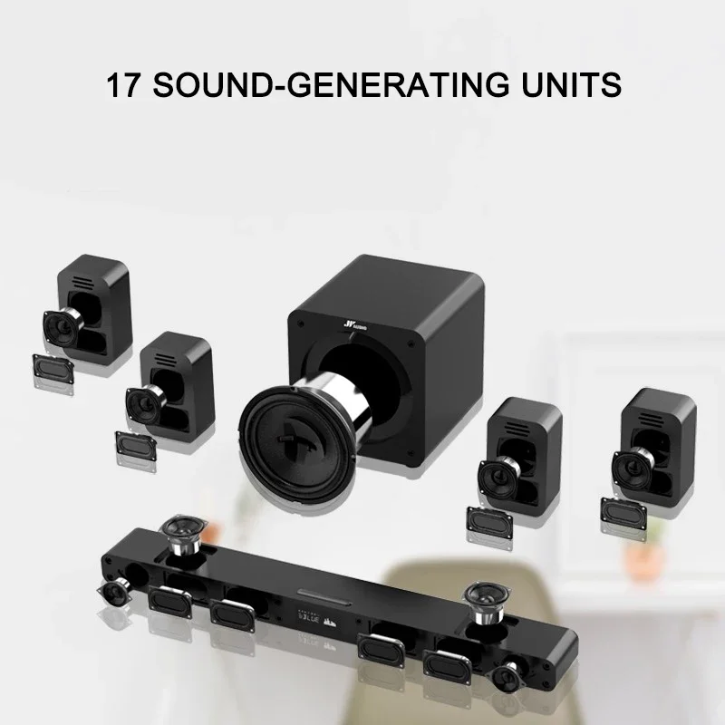 7.1 Home Theater System Surround Sound Speakers with 8 Inch Passive Subwoofer Home Audio System for 4K TV Ultra HD AV DVD - view 4