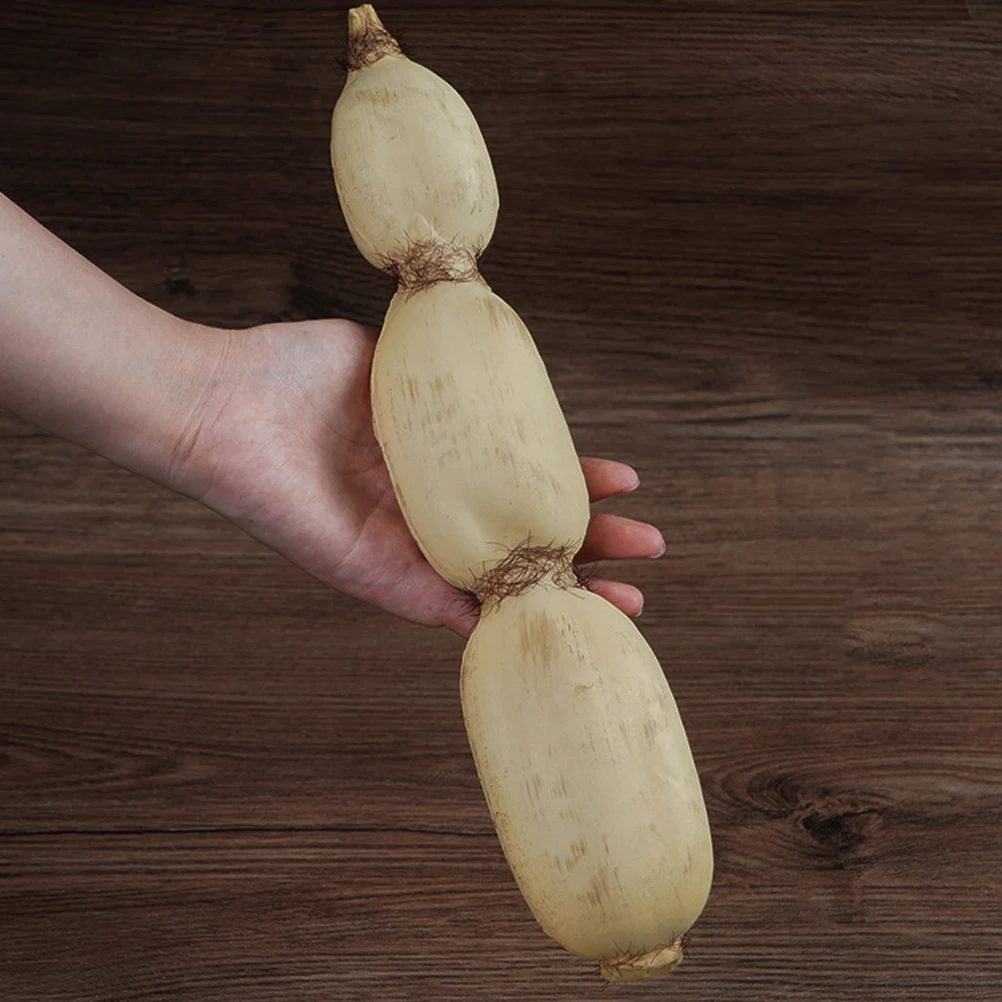 

Flexible Lifelike Lotus Root Fake Vegetable Decoration Prop For Home Display Photography Party