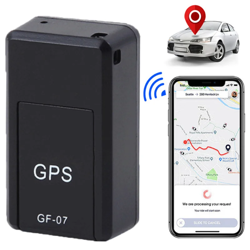 GF07 Магнитный мини-автомобильный трекер GPS-локатор слежения в реальном времени Магнитный GPS-трекер Локатор автомобиля в реальном времени Трекер для домашних животных