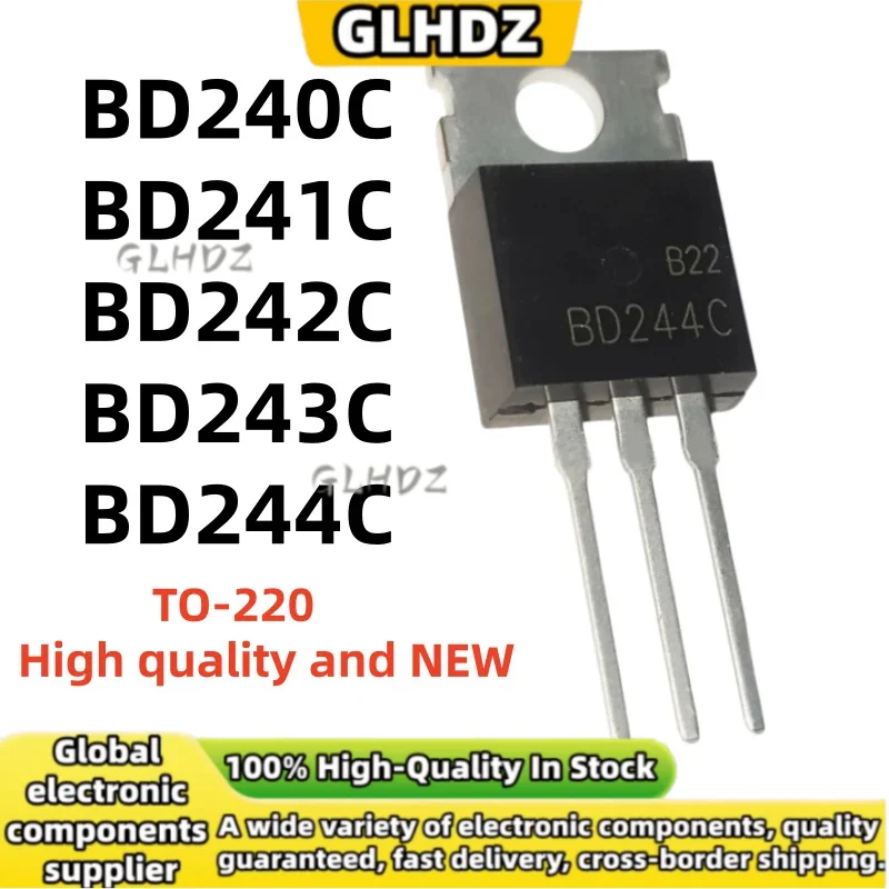 TO-220 10PCS/LOT BD240C BD241C BD242C BD243C BD244C High quality and NEW spot goods