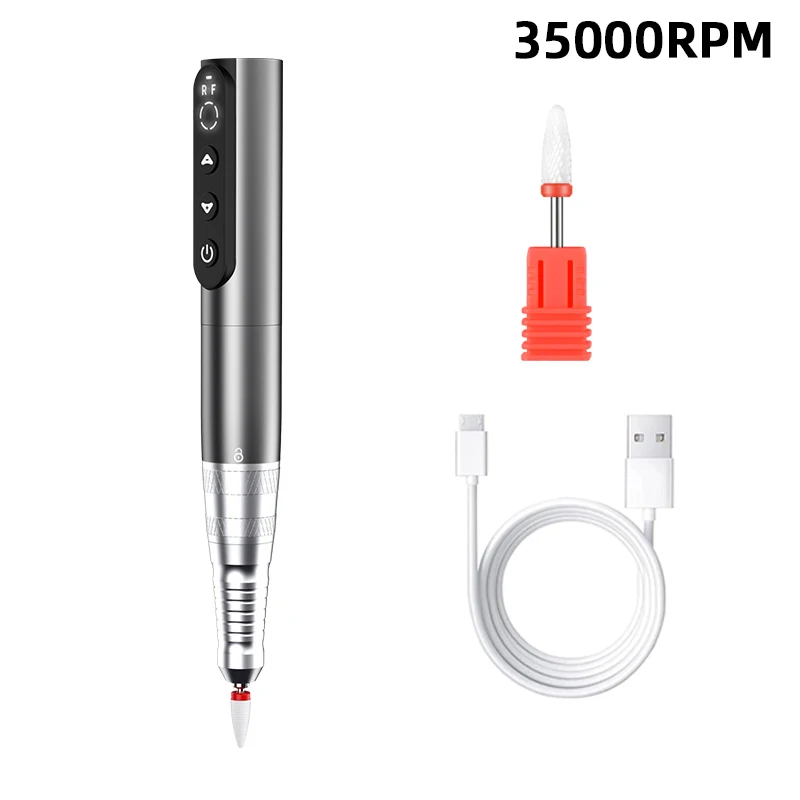 

35000 об/мин дрель для ногтей профессиональная машина беспроводной электрический маникюрный резак для ремонта ногтей шлифовальная машина инструменты для ногтей дрель для ногтей