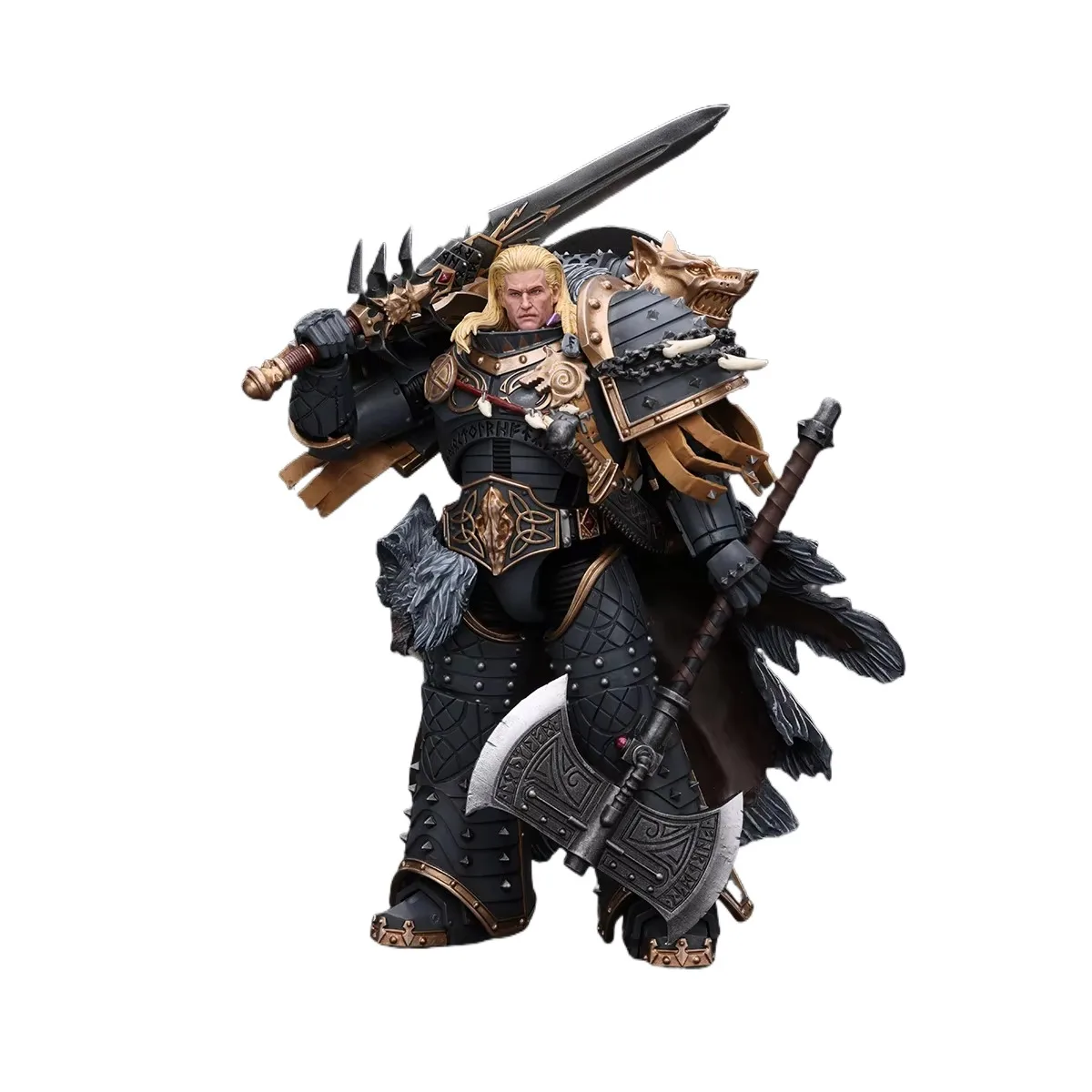 JOYTOY Warhammer 40K 1/18 Action Figure The Horus Heresy Space Wolves Leman Russ Primarch of the VIth Legion Anime Model Toy