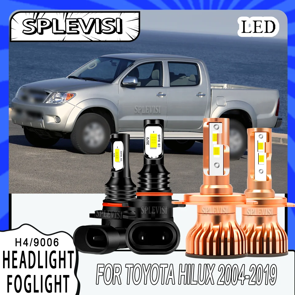 

Waterproof & Shockproof waterproof H4 9006 LED HEADLIGHT FOGLIGHT FOR Toyota Hilux 2004 2005 2006 2007 2008 2009 2010 2011-2019