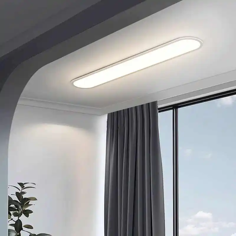 

Modern Nordic Simple Metal LED Ceiling Light Three-Color Dimmable Kitchen Bedroom Balcony Corridor Bedroom