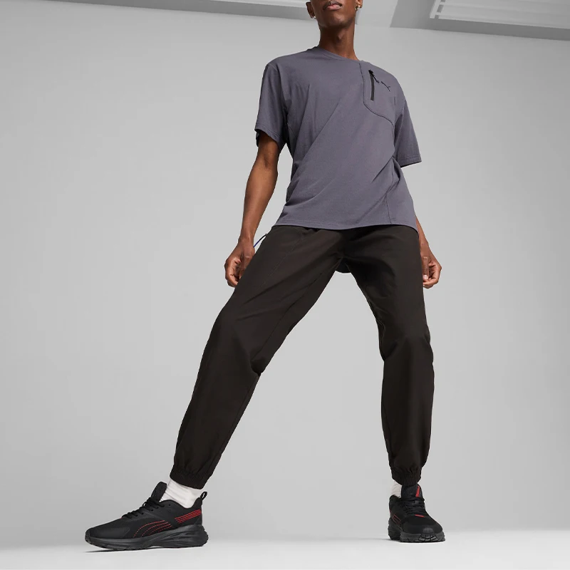 

Puma Genuine 2024 New Men's Simple Breathable Loose Cuffed Sport Woven Trousers 684091-01