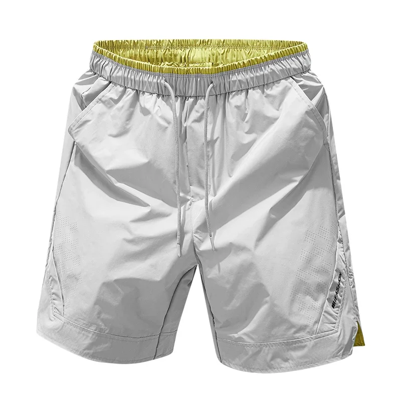 

Running Shorts Men Gym Sports Shorts Quick Dry Casual Shorts Breathable Fabric Elastic Waist With Drawstring Sports Bottoms