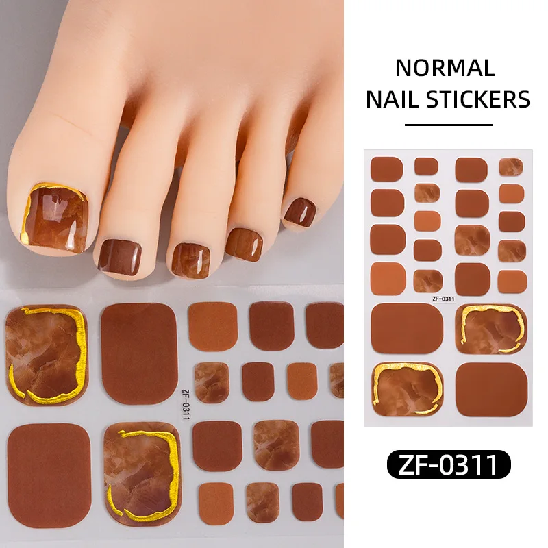 Summer new nail polish film toenail sticker hot glitter powder polka dots cute girl toenail nail sticker Nails stickers
